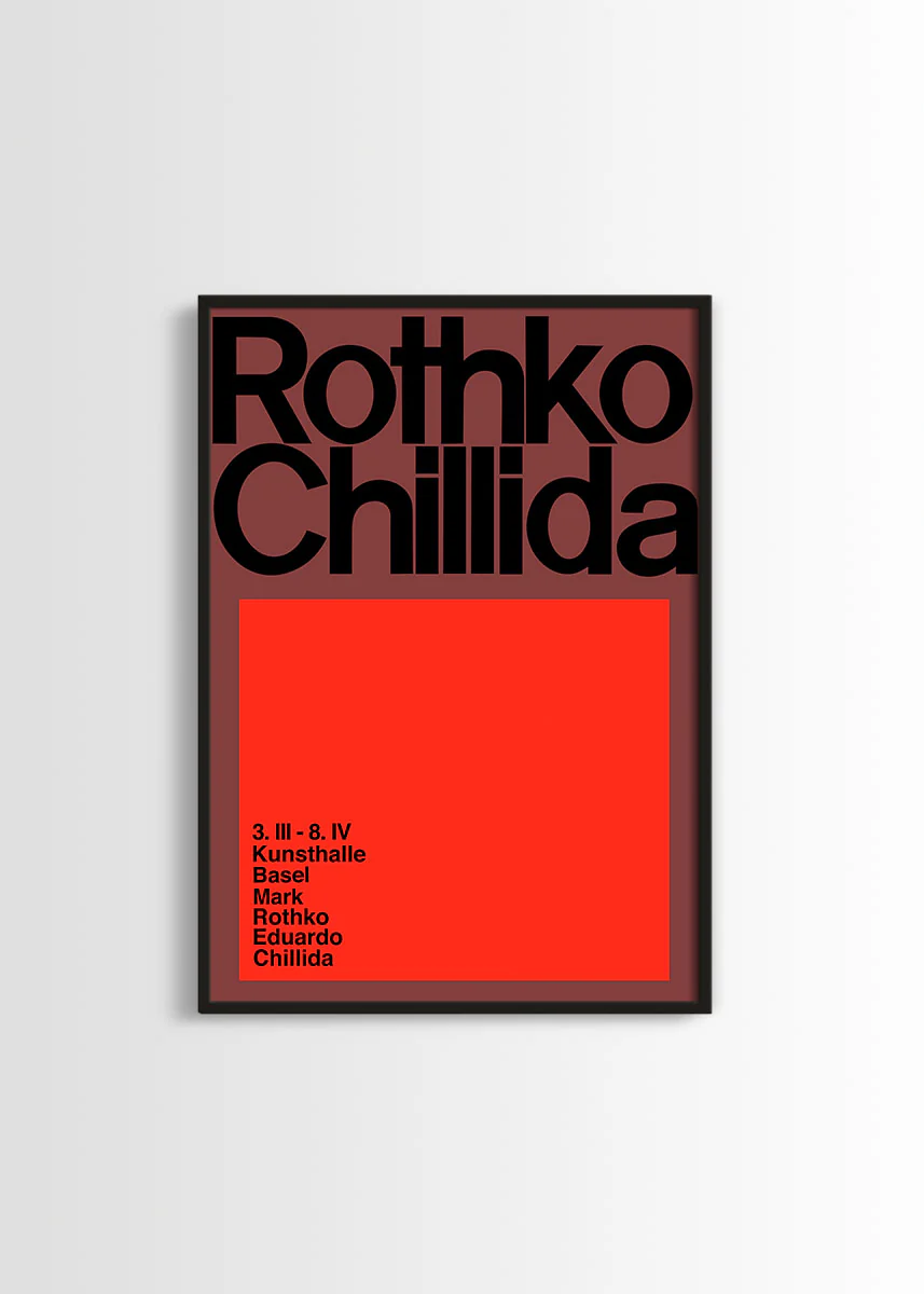 Rothko & Chillida poster - Image 3